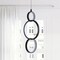 Jonathan Y Loop 7.8 in. Adjustable Integrated LED Metal Ring Pendant, Black JYL7210A - alternate 4