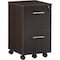 Mayline 15-1/2" W Freestanding Mobile Pedestal, Mocha MNFFLDC - alternate 1