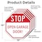 Signmission Stop Open Garage Door!, 10 inch X 10 inch, Aluminum Metal Signs, 5PK OC-A-5Pack-10-209 - alternate 3