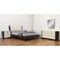 Homeroots Four Piece Beige Solid and Manufactured Wood Bedroom Set With Mirror 343984 - alternate 3