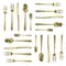 Megachef Baily 20 Piece Flatware Utensil Set, Stainless Steel Service for 4 in Light Gold MCFW-BAILY-LIGHTGOLD - alternate 2