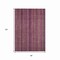 Homeroots 8' X 10' Pink Mauve And Blush Striped Washable Indoor Outdoor Area Rug 616379 - alternate 2