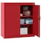 Sandusky Lee Medium Duty Welded Steel Counter-Height Storage Cabinet, 36x24x36, Red CA21362436-01 - alternate 4