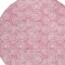 Homeroots 8' Pink And Ivory Round Geometric Washable Indoor Outdoor Area Rug 583380 - alternate 4
