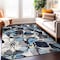 World Rug Gallery Modern Bright Flowers Non-Slip Area Rug 4 ft x 6 ft Gray 505GRAY4X6 - alternate 1