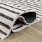 World Rug Gallery Distressed Bohemian Stripes Washable Non Slip Runner Rug 2 ft x 10 ft Beige WR76BEIGE2X10 - alternate 3