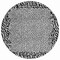 Homeroots 8' Gray Round Animal Print Washable Indoor Outdoor Area Rug 607652 - alternate 4
