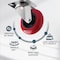 Powertec 3'' Swivel Caster Wheels with 640 lbs Loads, Heavy Duty Plate Casters, PU Castor Wheels, 4PK 17206N - alternate 4
