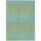 Homeroots 3' X 5' Teal Blue Striped Washable Indoor Outdoor Area Rug 608813 - alternate 2