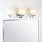 Jonathan Y Staunton 24" 3-Light Farmhouse Cottage Metal LED Vanity Light with Frosted Glass Shades, Chrome JYL7524B - alternate 5