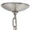 Homeroots Nickel Chandelier Iron Ceiling Light With Clear Shades 651690 - alternate 2