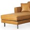 Homeroots Tan Genuine Leather L Shaped Sofa and Chaise Sectional With Toss Pillows 607314 - alternate 3