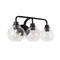 Jonathan Y Sandrine 26.25" 3-Light Iron/Seeded Glass Cottage Rustic LED Vanity Light, Oil Rubbed Bronze JYL7528A - alternate 5