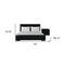 Homeroots Two Piece Black Upholstered Solid and Manufactured Wood Bedroom Set 569357 - alternate 2