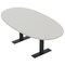 Skutchi Designs 6 Person Conference Table With Power Unit | 6' Boval Table | Harmony Series HAR-BOVL-48X72-T.BK-U779-NA - alternate 1