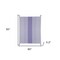 Homeroots 50" X 60" Purple Woven Cotton Striped Throw Blanket with Tassels 516601 - alternate 2