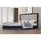 Homeroots Blue and Gray Wood And Tufted Faux Leather Lighted King Bed Frame 606427 - alternate 1