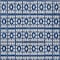 Homeroots 10' X 14' Navy Blue And Ivory Geometric Washable Indoor Outdoor Area Rug 613794 - alternate 2