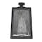 Homeroots Matte Black glass panels Outdoor Wall Light 398476 - alternate 3