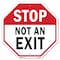Signmission Exit Sign, Aluminum Metal Signs, 10 in W, 10 in H OC-A-10-268 - alternate 1