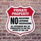 Signmission Private Property Shield Sign No Soliciti, 6 Inch X 6 Inch, Plastic Sign SHI-P-6-451 - alternate 2