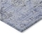 Homeroots 8' Blue And Gray Round Damask Washable Indoor Outdoor Area Rug 604188 - alternate 2