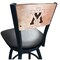 Holland Bar Stool Co 30" Blk Wrnkl Virginia Military Inst Swivel Bar Stool, Engraved Back L03830BWMedMplAVAMilIBlkVinyl - alternate 1