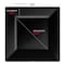 Smarty Had A Party 6.5" Black Square Plastic Cake Plates (120 Plates), 120PK 6906-CASE - alternate 2