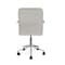 Martha Stewart Taytum Upholstered Office Chair in Gray/Polished Nickel CH-142370-GY-MS - alternate 2