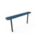 Mytcoat 6ft Outdoor Bench without Back, Inground, Light Blue, Punched Steel, Textured Coating 804330 - alternate 1