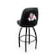 Holland Bar Stool Co Logo Grizzly Fresno State 36 in. Swivel Bar Stool with Black Wrinkle Finish L048 - alternate 1