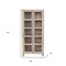 Homeroots 91in Ivory Distressed Solid Wood Frame Accent Cabinet With Two Doors 620845 - alternate 3
