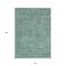 Homeroots 10' X 14' Teal Blue Geometric Washable Indoor Outdoor Area Rug 607511 - alternate 2
