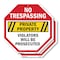 Signmission No Trespassing Private Property Vio, 6 inch X 6 inch, Plastic Sign, 2PK OC-P-2PACK-6-99 - alternate 1