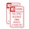 Signmission No Parking - This Space Reserved Towing Enforced 24 Hou, 18'' X 24'', Heavy Gauge Aluminum, 2PK A-1824-2PACK-23795 - alternate 1