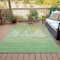 Homeroots 3' X 5' Green And Gold Nautical Washable Indoor Outdoor Area Rug 631035 - alternate 2