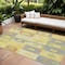Homeroots 8' X 10' Yellow Blue And Terra Cotta Geometric Washable Indoor Outdoor Area Rug 605058 - alternate 1