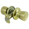 Prosource Knob Lockset, Knob Handle, Metal, Polished Brass, 238 to 234 in Backset, 44 x 57 mm Strike TS730BRA4B - alternate 1
