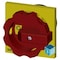 Siemens rotary operating mechanism, red / yellow 66x66 mm Front plate mounting Central 3LD9344-3C - alternate 2