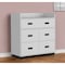 Homeroots 34" White Five Drawer Dresser 544016 - alternate 1