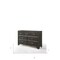 Homeroots 58" Gray Solid and Manufactured Wood Seven Drawer Triple Dresser 490475 - alternate 3