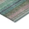 Homeroots 5' X 8' Sage Teal Blue And Tan Striped Washable Indoor Outdoor Area Rug 614828 - alternate 5