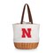Picnic Time Family Of Brands NCAA Nebraska Cornhuskers Coronado Canvas and Willow Basket Tote - Picnic Bag 203-00-187-404-0 - alternate 1