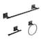 Oakbrook Collection Matte Black Zinc Towel Bar Set BH-OB5000MB - alternate 2