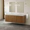 James Martin Vanities Laurent 72" Double Vanity, Honey Oak w/ 3 CM Eternal Jasmine Pearl Silestone Top 545-V72-HNO-3EJP - alternate 3