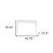 Homeroots 43" White Solid Wood Writing Desk With Two Drawers 402017 - alternate 2