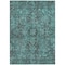 Homeroots 9' X 12' Turquoise Oriental Washable Non Skid Indoor Outdoor Area Rug 563851 - alternate 3