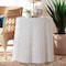 Bali & Pari Palm Bohemian White Scalloped Rattan End Table 256-14101-ZORO - alternate 4