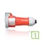 Leviton Pin & Sleeve Connector, 30 A, 480V AC, Three Phase, 3 Pole, IEC Grounding, NEMA 3R, 4X, 6P, 12 430C7WLEVPIA - alternate 1