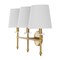 Jonathan Y Olivia 23" 3-Light Contemporary Traditional Candlestick Metal/Crystal LED Vanity, Brass Gold JYL9921A - alternate 2